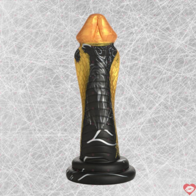 Rắn Vàng Cong Siêu Thỏa Mãn Dildo Huyền Bí 