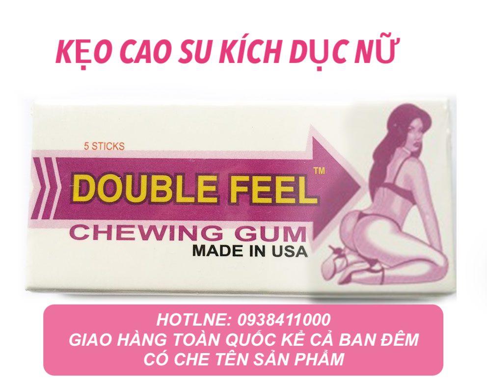  Giá sỉ Singum Double Feel Chewing Gum kẹo cao su kích dục nữ chính hãng Mỹ giá sỉ