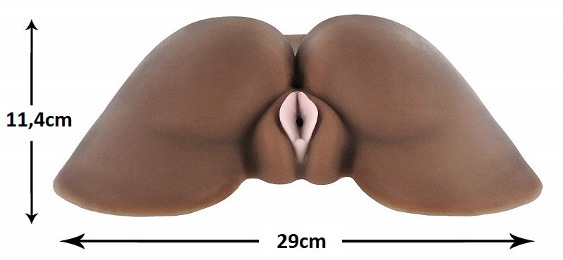 Âm đạo giả hình mông silicon nguyên khối Châu Phi kích thước lớn mới lạ