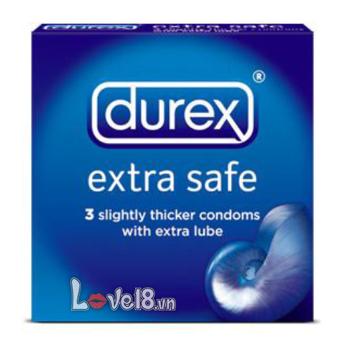  Bỏ sỉ Bao Cao Su Durex Extra Safe – Nhiều Chất Bôi Trơn chính hãng