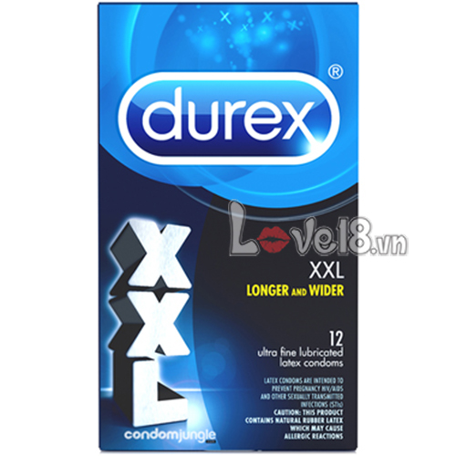  Đại lý Bao Cao Su Size Lớn Durex XXL Hộp 12 giá tốt