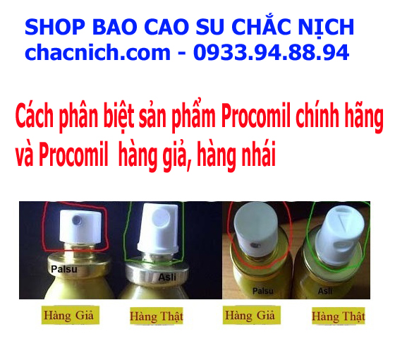  Bỏ sỉ Chai Xịt Chống Xuất Tinh Sớm Procomil hàng xách tay