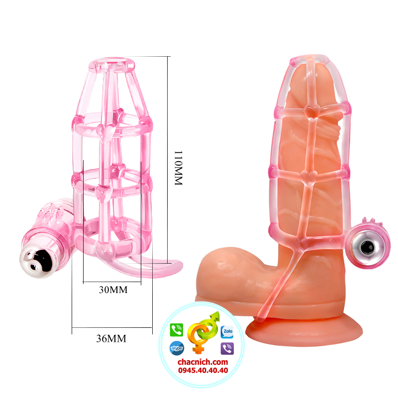  Giá sỉ Bao Đôn lưới kèm đạn rung Sweet Cage nhập khẩu