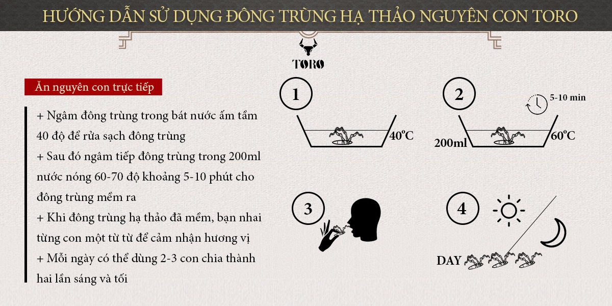  Shop bán Đông trùng hạ thảo cao cấp nguyên con - Tăng cường sinh lý bồi bổ cơ thể - 5g hàng xách tay