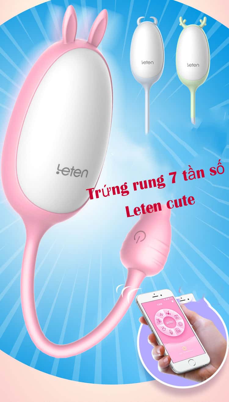  Cửa hàng bán Trứng Rung Tai Thỏ 7 Tần Số Sextoy EG33B chính hãng