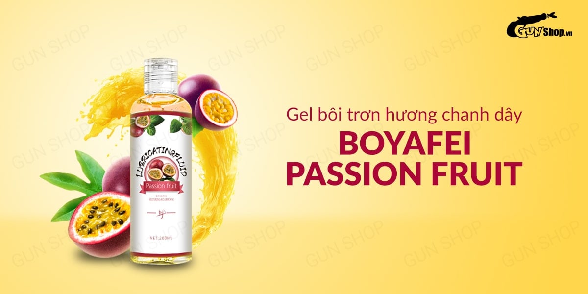  Bán Gel bôi trơn hương chanh dây - Boyafei Passion Fruit - Chai 200ml giá rẻ