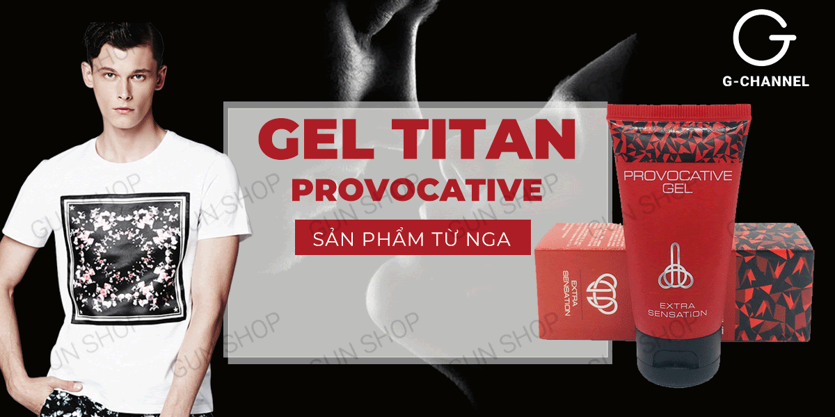 Kho sỉ Gel bôi trơn tăng kích thước cho nam - Titan Provocative - Chai 50ml nhập khẩu
