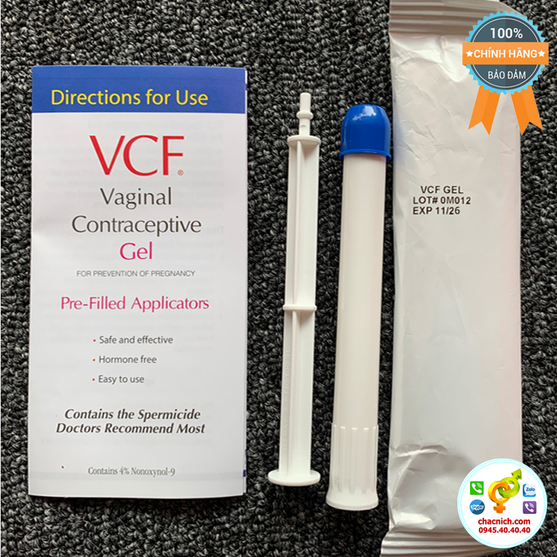  Đại lý Gel tránh thai VCF vaginal contraceptive quan hệ không cần dùng bao cao su hàng xách tay