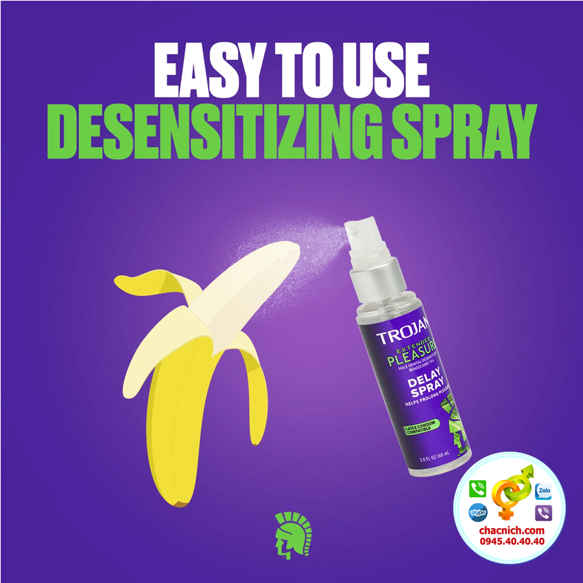  Shop bán Chai Xịt Cao Cấp Hỗ Trợ Nam Giới Kéo Dài Vừa Phải TROJAN EXTENDED PLEASURE DELAY SPRAY giá rẻ