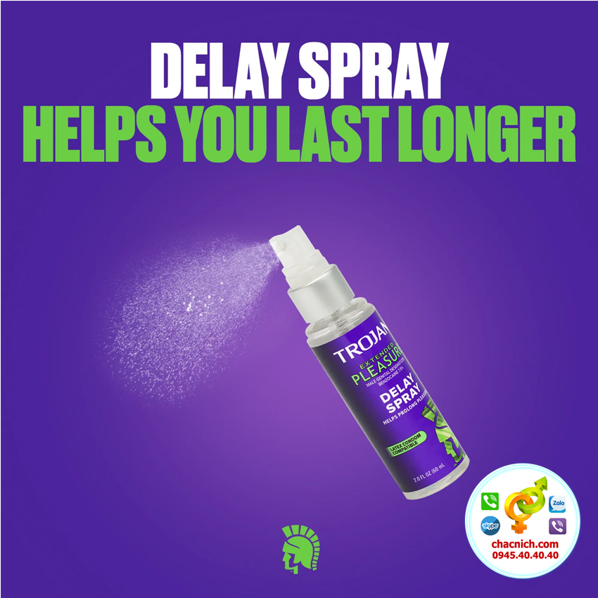  Shop bán Chai Xịt Cao Cấp Hỗ Trợ Nam Giới Kéo Dài Vừa Phải TROJAN EXTENDED PLEASURE DELAY SPRAY giá rẻ