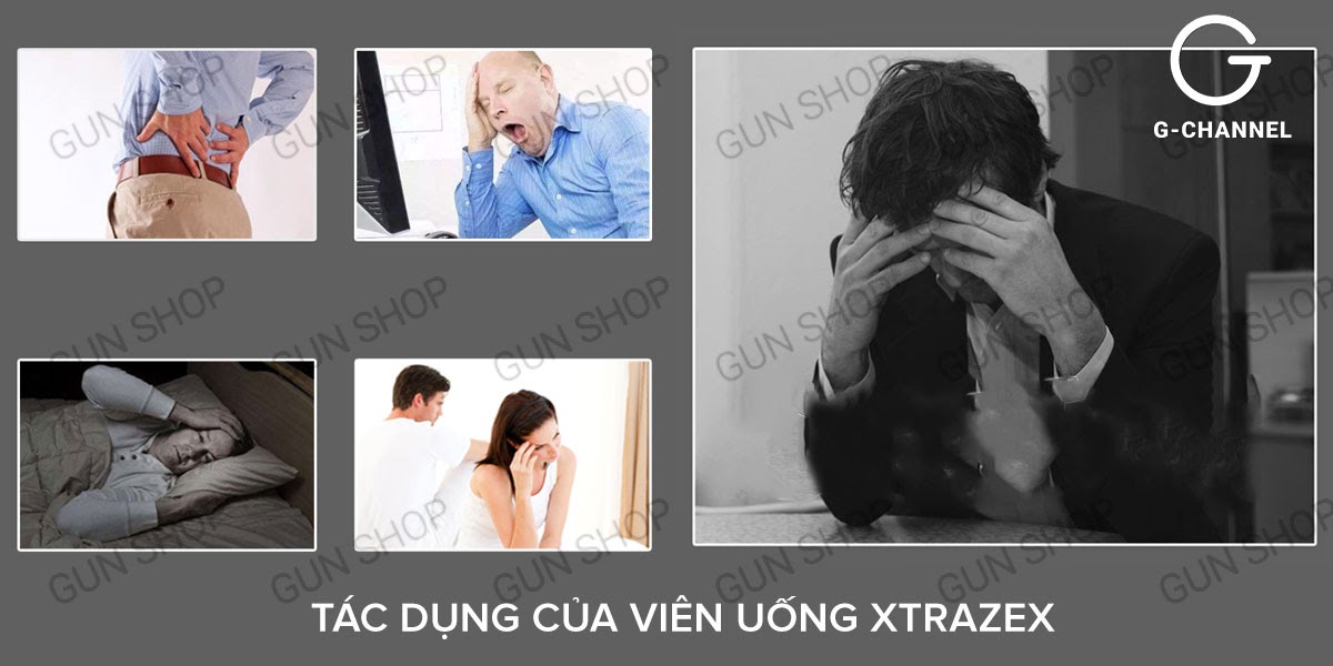  Shop bán Viên sủi hỗ trợ cương dương tăng cường sinh lý Xtrazex - Hộp 10 viên giá sỉ